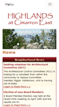 Mobile Screenshot of highlandsatcimarroneast.com